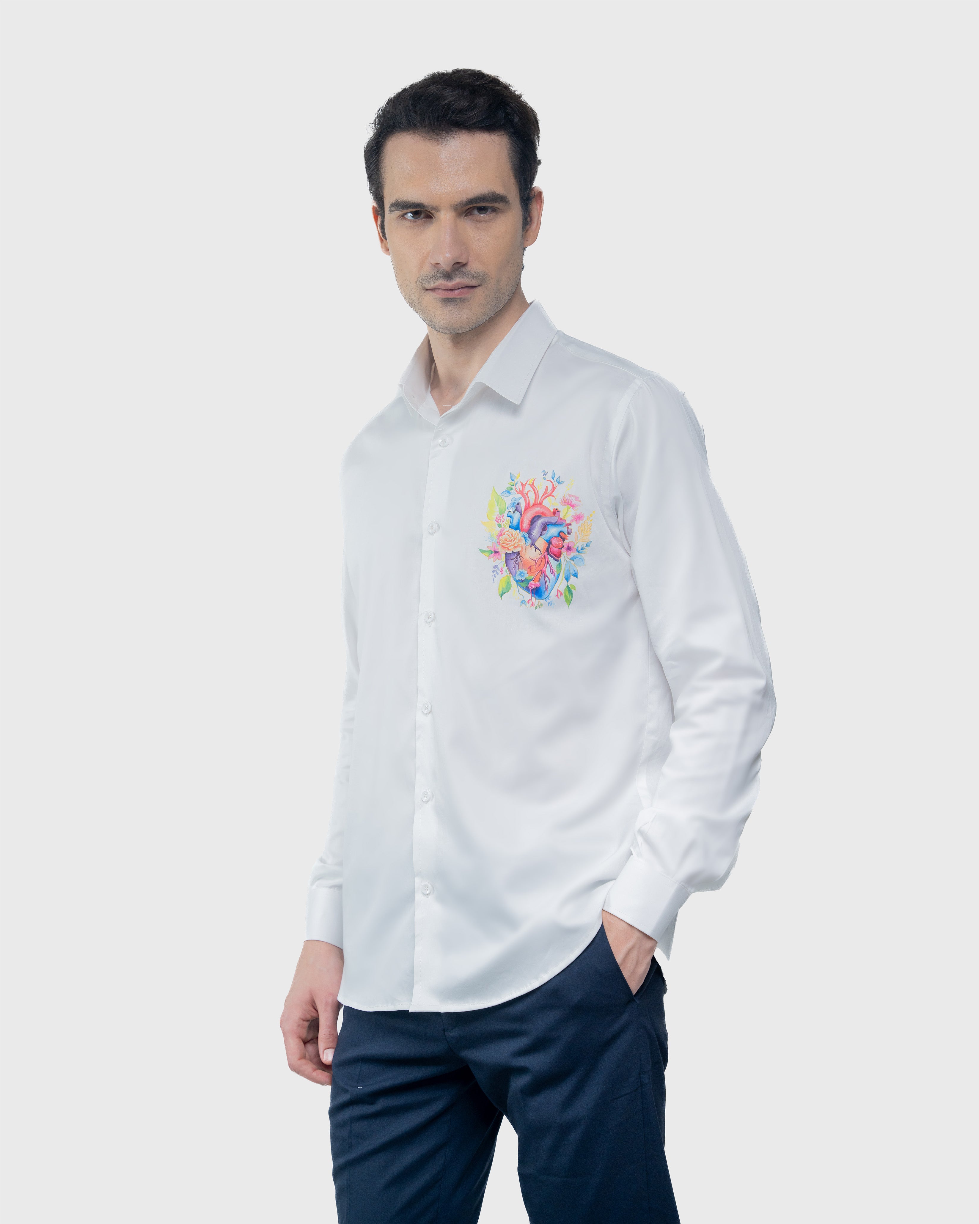 Hand-Painted Luxury Cuore Beauty Shirt