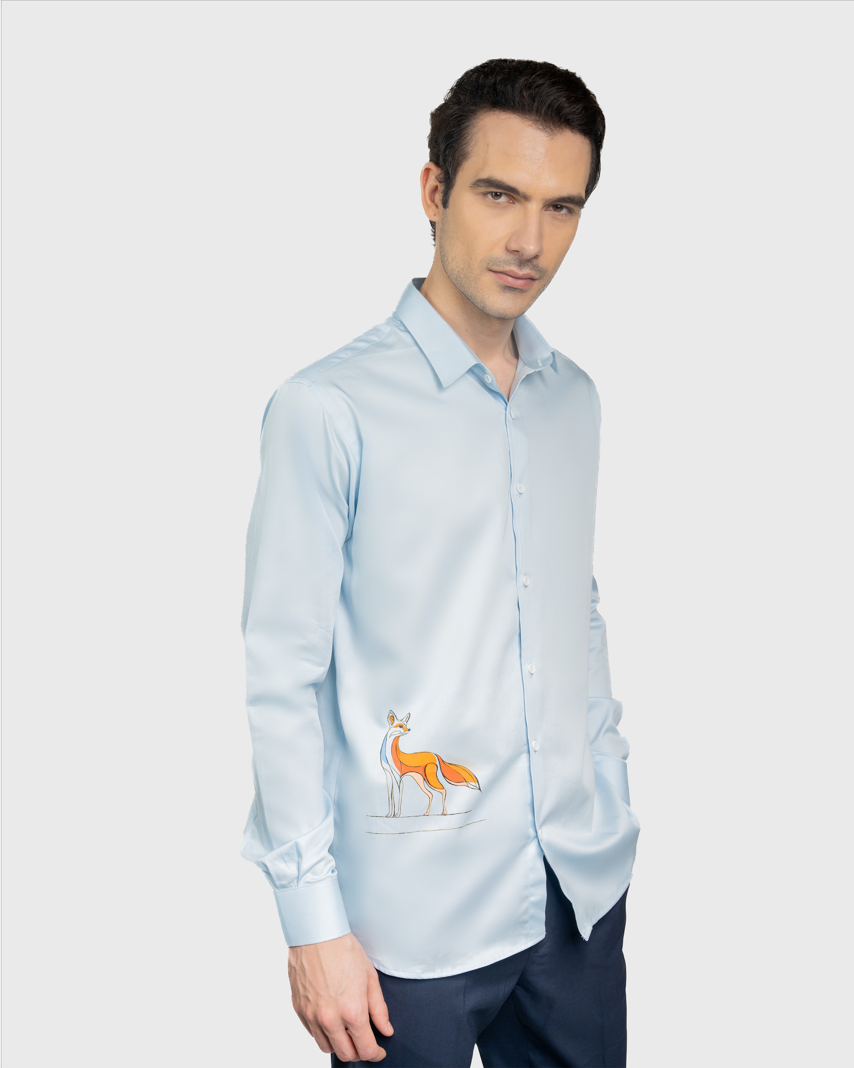 Hand-Painted Luxury Spark Volpe Shirt