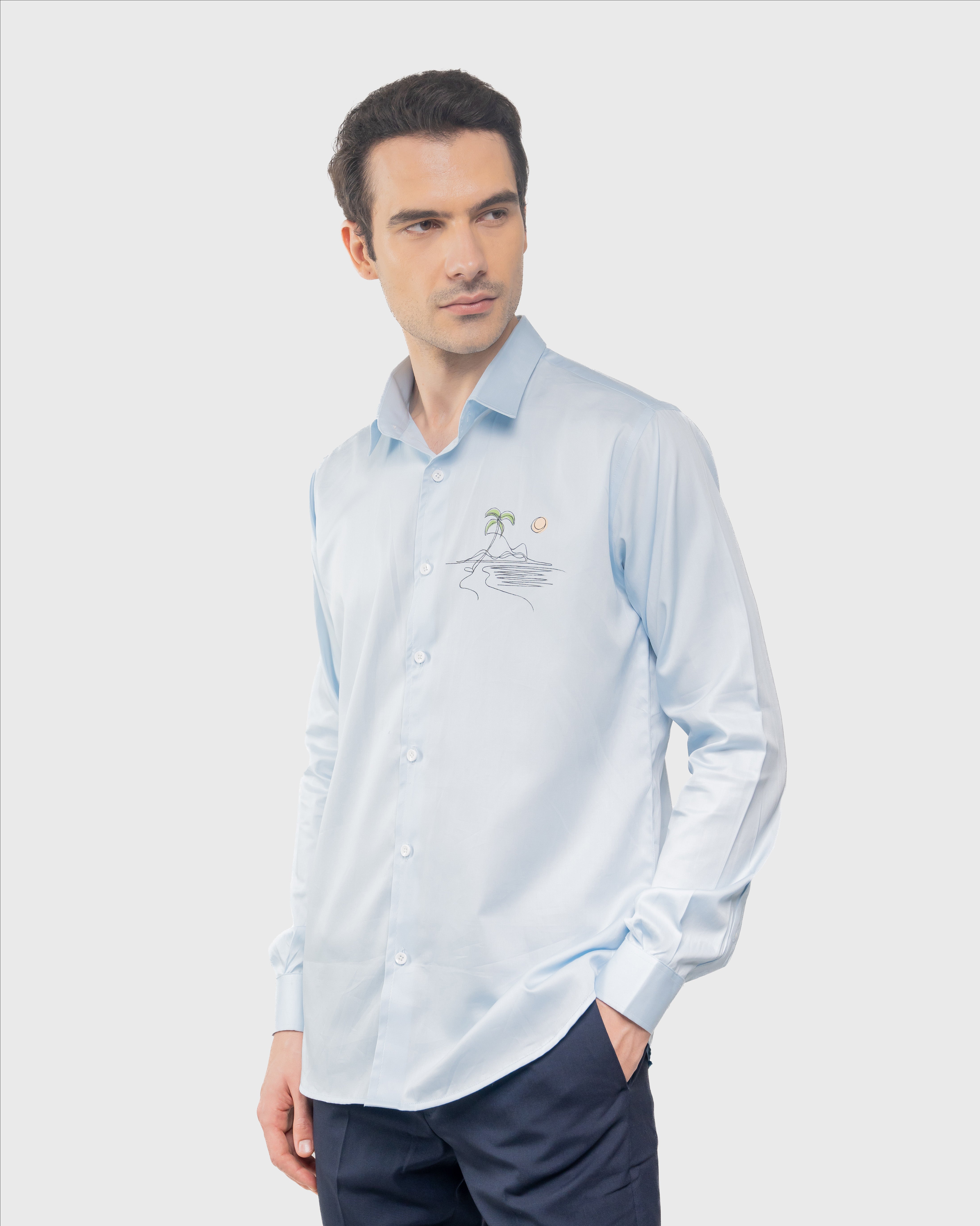 Hand-Painted Luxury Sulla Spiaggia Shirt